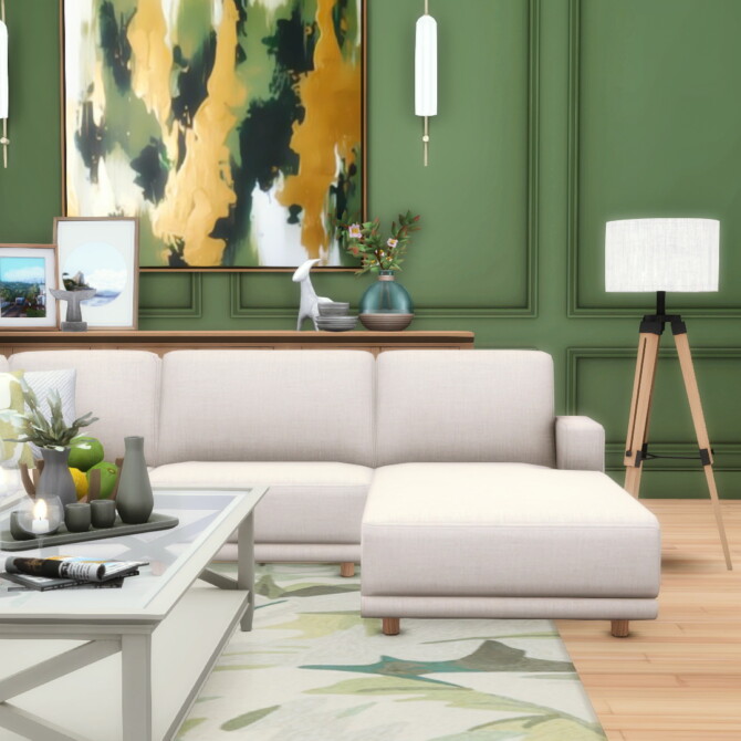 Sims 4 Alesund Modular Sectional and Chaise Seating at Simsational Designs