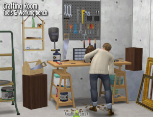 Crafting room – Tools & Working Bench at Around the Sims 4