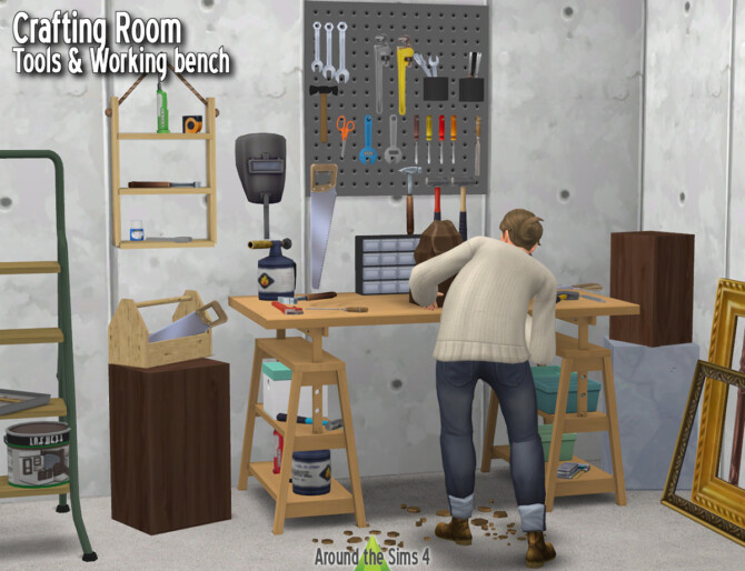 Sims 4 Crafting room   Tools & Working Bench at Around the Sims 4