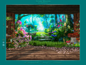 Arcane Illusions Enchanted Forest Mural by Caroll91 at TSR