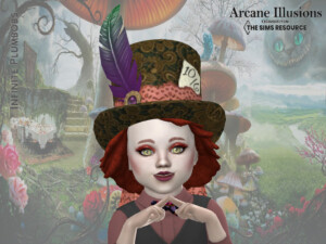Arcane Illusions Toddler Mad Hatter Hat by InfinitePlumbobs at TSR