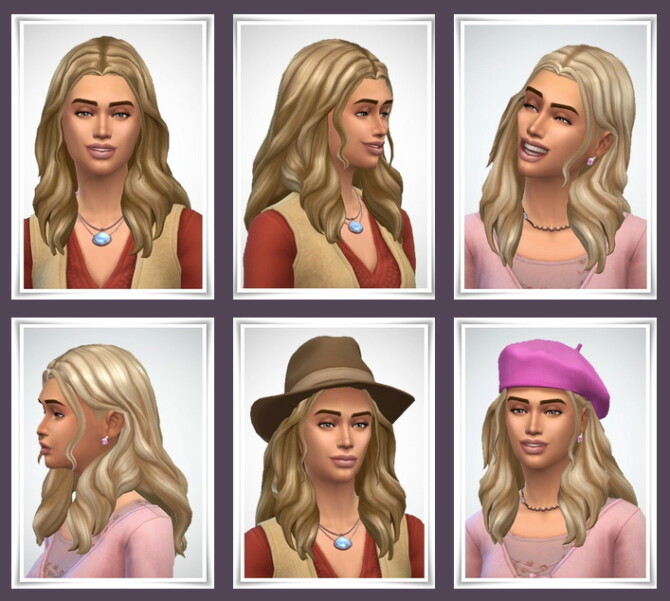 Sims 4 Salma Hair 2 Versions at Birksches Sims Blog