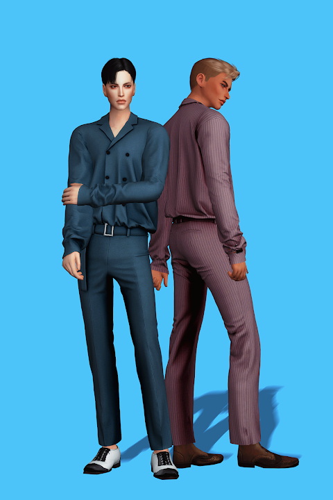 Sims 4 Double Button Formal Set at Gorilla