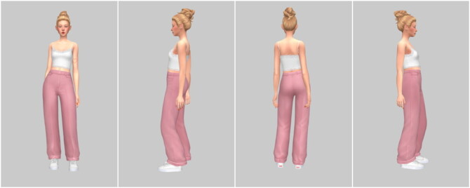 Sims 4 Oversized slacks at Casteru