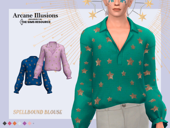 Sims 4 Arcane Illusions   Spellbound Blouse by pixelette at TSR