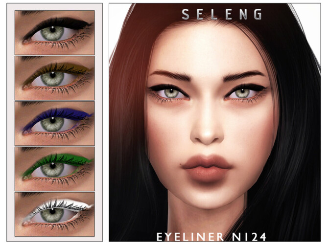Sims 4 Eyeliner N124 by Seleng at TSR