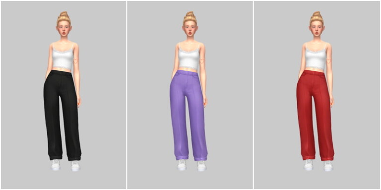 Oversized slacks at Casteru » Sims 4 Updates