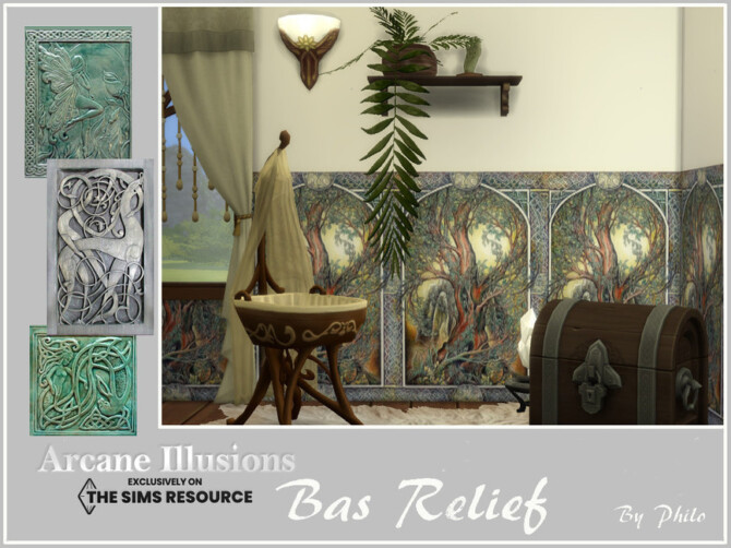 Sims 4 Arcane Illusions Bas Relief by philo at TSR