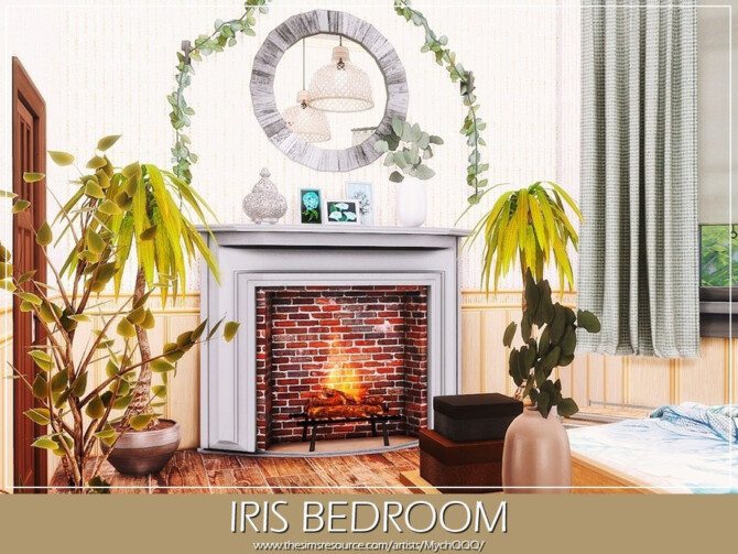 Sims 4 Iris Bedroom by MychQQQ at TSR
