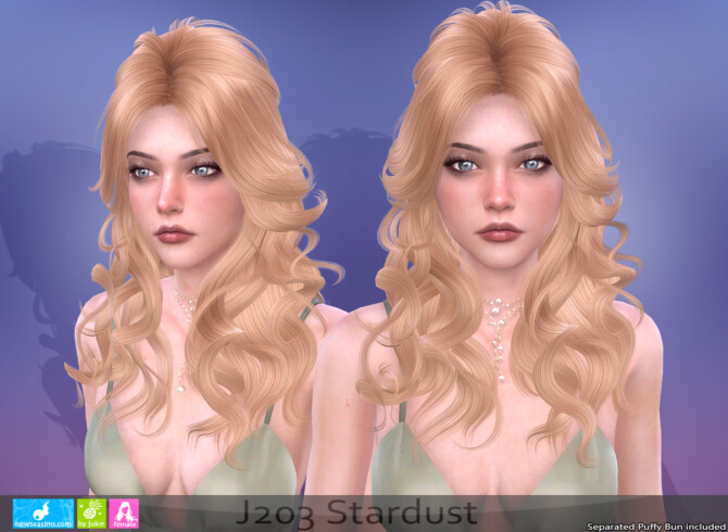 Sims 4 J203 Stardust hair at Newsea Sims 4