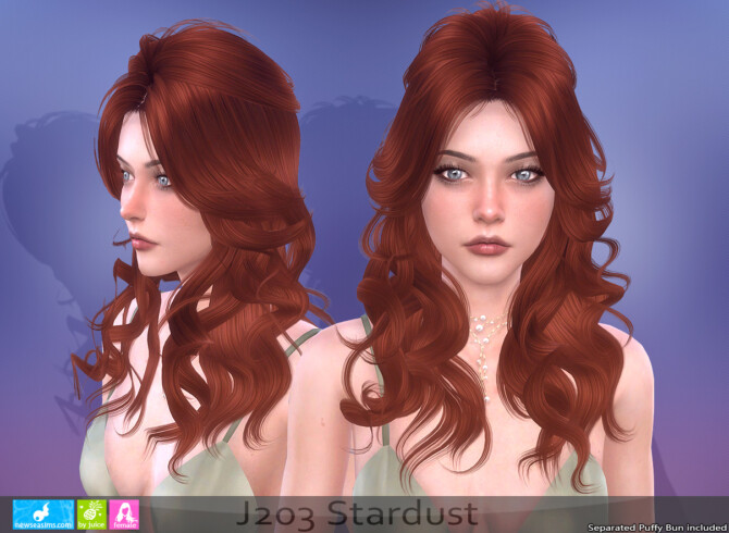 Sims 4 J203 Stardust hair at Newsea Sims 4