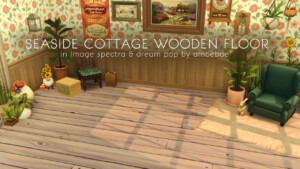 SEASIDE COTTAGE WOODEN FLOOR at Picture Amoebae