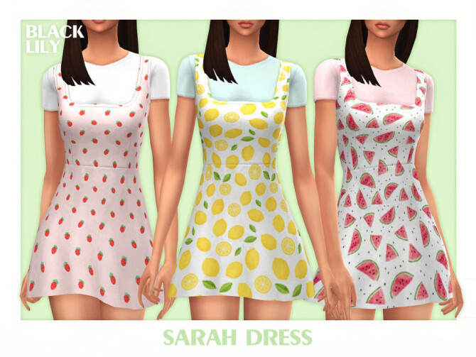 Sims 4 Sarah Dress by Black Lily at TSR