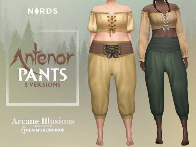 Sims 4 Arcane Illusions   Antenor Pants by Nords at TSR