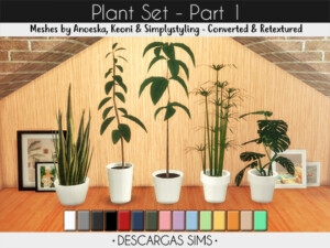 Plant Set Part 1 at Descargas Sims