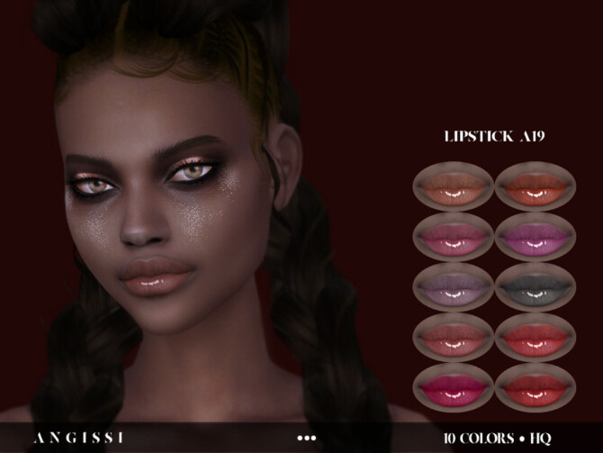 Sims 4 Lipstick A19 by ANGISSI at TSR