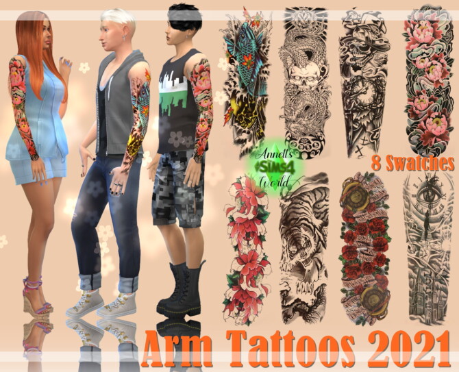 Sims 4 Arm Tattoos 2021 at Annett’s Sims 4 Welt