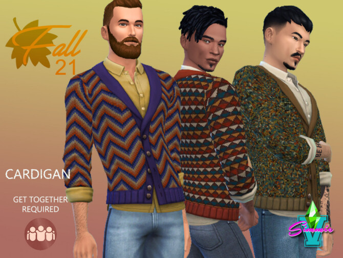 Sims 4 Fall21 Cardigan 1 by SimmieV at TSR