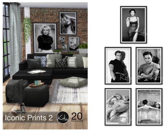 Sims 4 Iconic Prints 2 at Ktasims