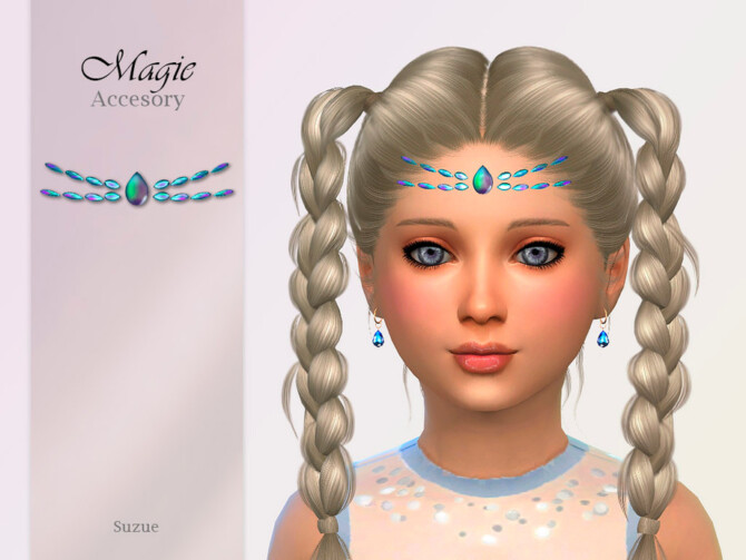 Sims 4 Magie Head Accesory Child by Suzue at TSR