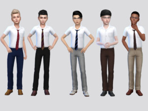 Basic Kids Uniform Boys by McLayneSims at TSR