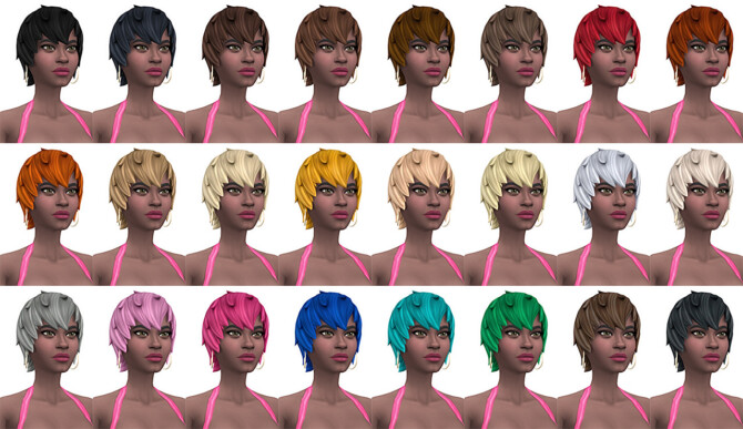 Sims 4 Fortnite Whiska Hair Conversion/Edit at Busted Pixels