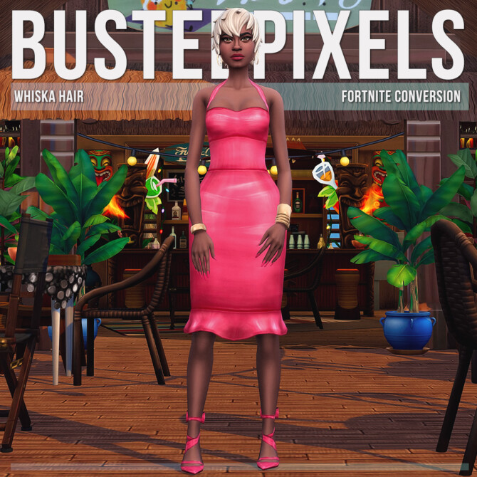 Sims 4 Fortnite Whiska Hair Conversion/Edit at Busted Pixels