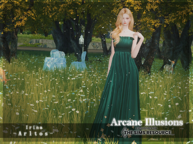 Sims 4 Arcane Illusions   Irina Dress by Arltos at TSR