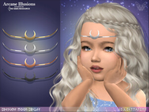 Arcane Illusions – Crescent Moon Circlet For Toddlers by feyona at TSR