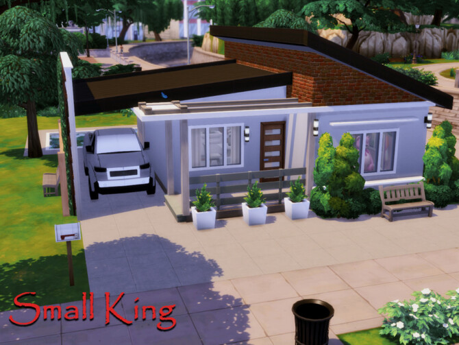 Sims 4 Small King house No CC by GenkaiHaretsu at TSR