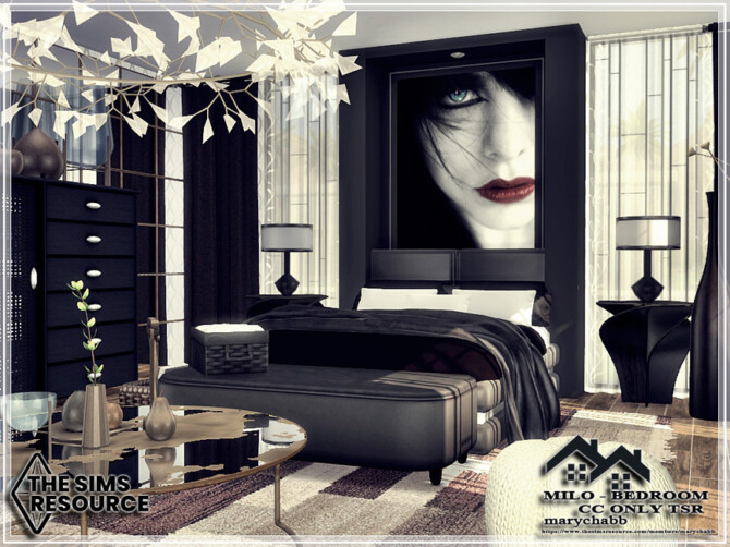 Sims 4 MILO Bedroom by marychabb at TSR