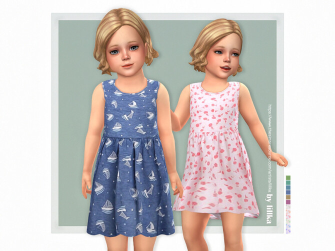 Sims 4 Vera Dress by lillka at TSR