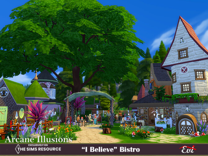 Sims 4 Arcane Illusion I believe bistro by evi at TSR