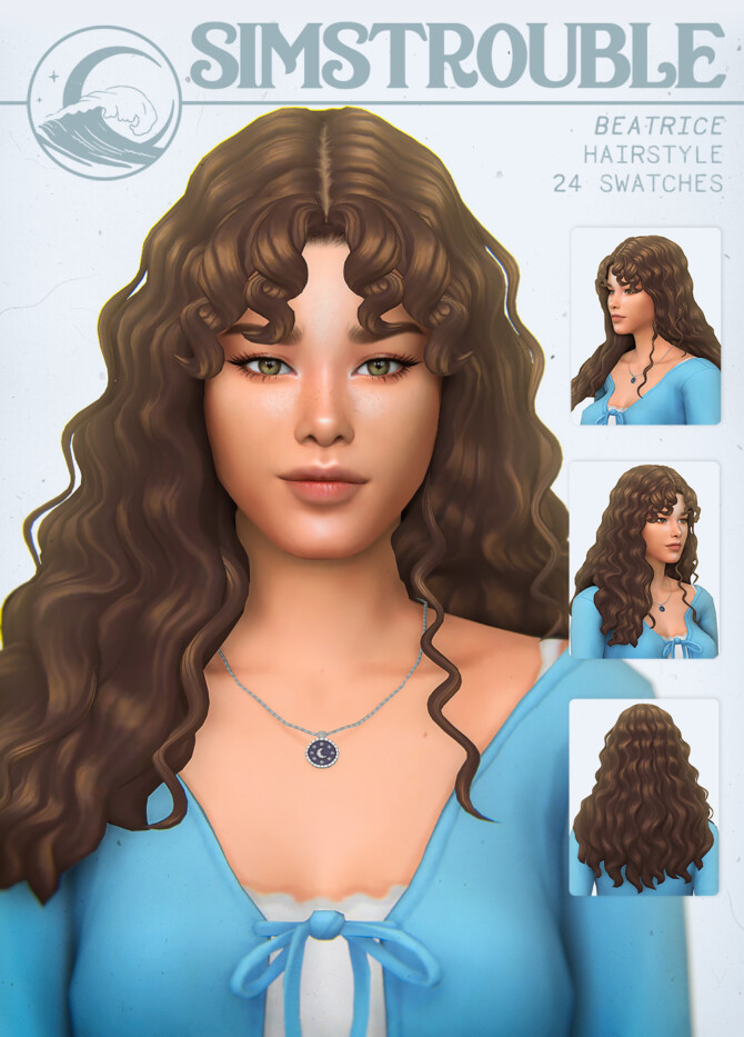 Sims 4 Beatrice Hairstyle at SimsTrouble