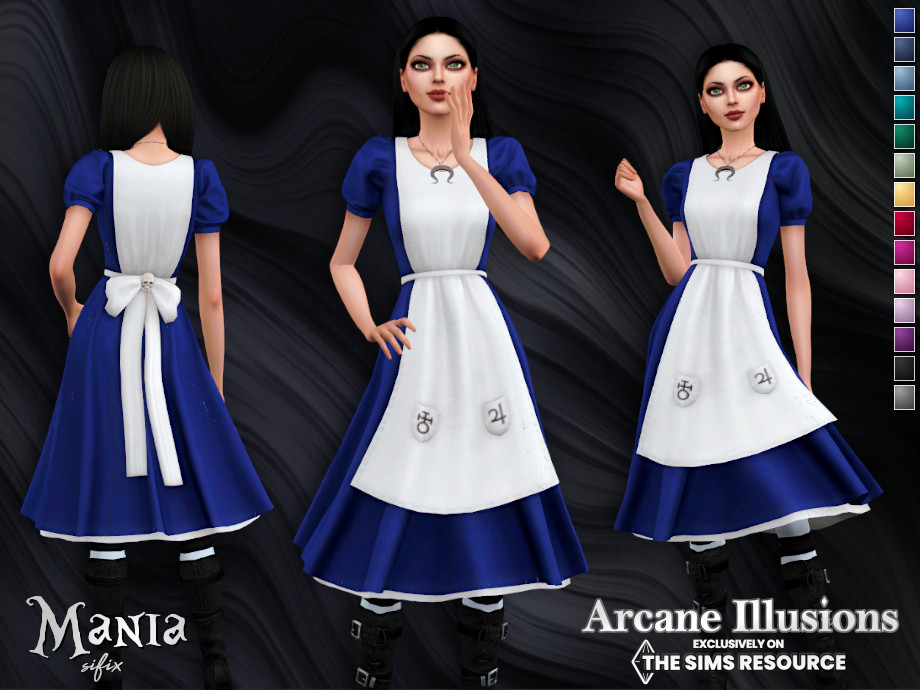 Arcane Illusions Mania Dress By Sifix At Tsr Sims 4 Updates