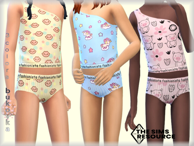 Sims 4 Underwear Child by bukovka at TSR