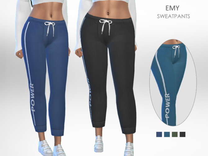Sims 4 Emy Sweatpants by Puresim at TSR
