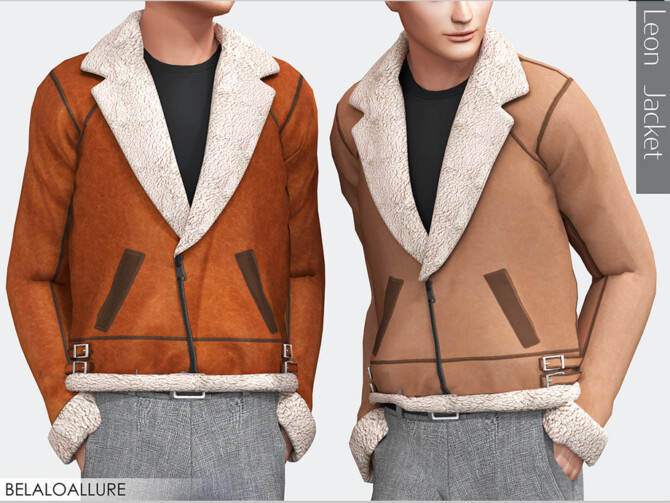 Sims 4 Leon jacket by belal1997 at TSR