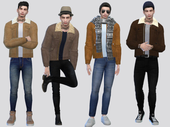 Sims 4 Butch Corduroy Jacket by McLayneSims at TSR