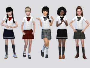 Basic Kids Uniform Girls by McLayneSims at TSR