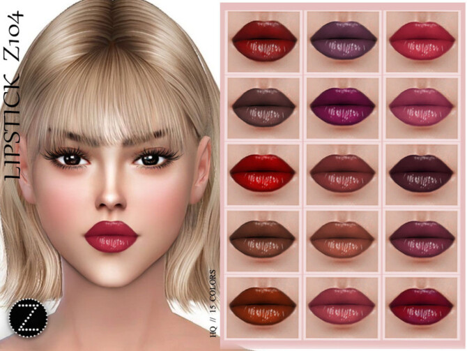 Sims 4 LIPSTICK Z104 by ZENX at TSR