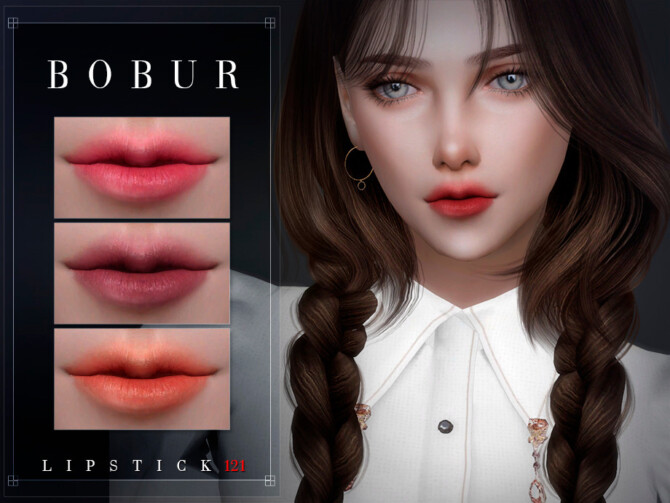 Sims 4 Semi Matte Lipstick by Bobur3 at TSR