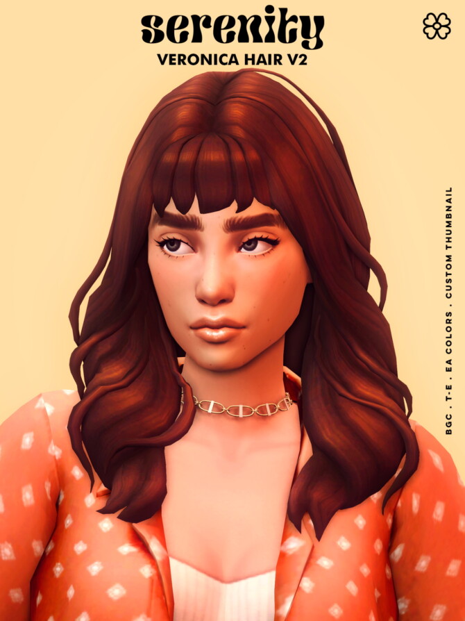 Sims 4 Veronica Hair at SERENITY