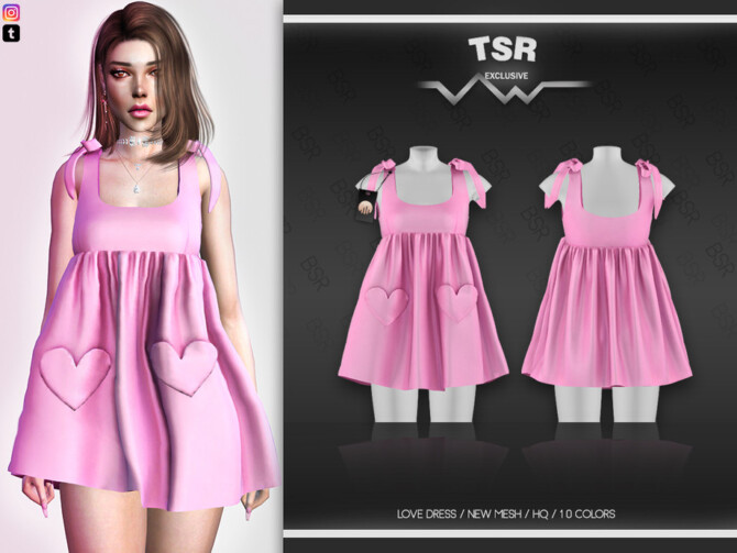 Sims 4 Love Dress BD547 by busra tr at TSR