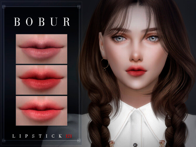 Sims 4 Semi Matte Lipstick by Bobur3 at TSR