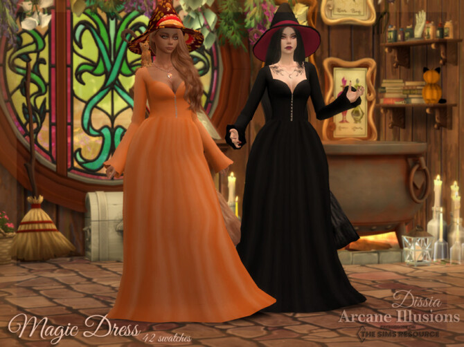 Sims 4 Arcane Illusions   Magic Dress by Dissia at TSR