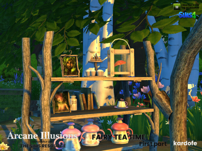 Sims 4 Arcane Illusions Fairy tea time1 by kardofe at TSR