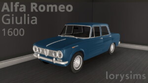 1962 Alfa Romeo Giulia 1600 at LorySims