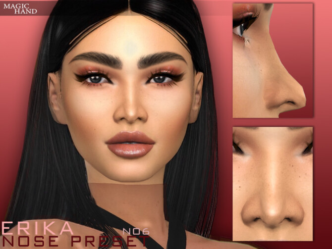 Sims 4 Erika Nose Preset N06 by MagicHand at TSR