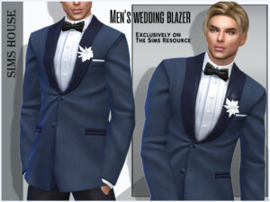 Wedding blazer for men by Sims House at TSR